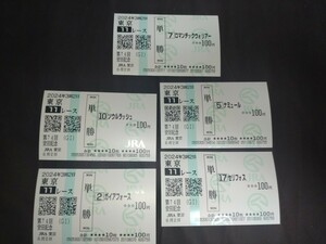 JRA Tokyo horse racing place *2024 year no. 74 times cheap rice field memory * romance сhick Warrior * actual place . middle single . horse ticket other 2~5 put on actual place single . horse ticket 