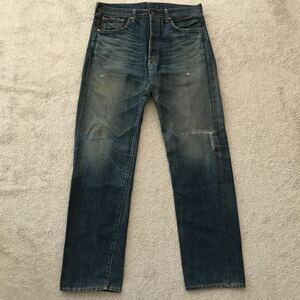 00s 03 year made in Japan LEVI'S Levi's 66501 66 previous term big E reissue Denim pants W36 Vintage replica jeans big-E 501 XX 505