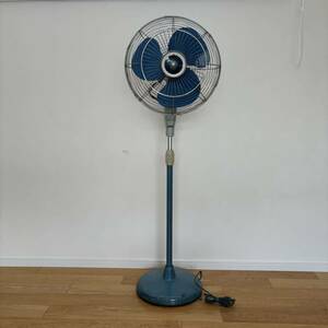  valuable operation goods that time thing Showa Retro Mitsubishi MITSUBISHI large electric fan SM-40 3 sheets wings stand fan 40cm retro consumer electronics Vintage antique 