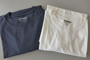 新品 送料無料 即決 国内正規品 ジルサンダー プラス 長袖 Tシャツ 2枚組 カットソー ロンT ロゴラベル サイズM 極上コットン