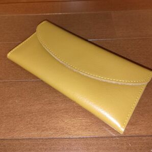 新品未使用　イタリアンレザー　長財布　 柔らかめ革使用　ブラウン　スリムな財布です。