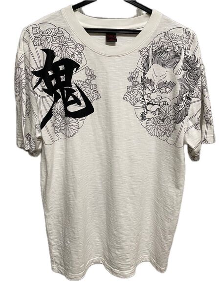 和柄Tシャツ クロップドヘッズ