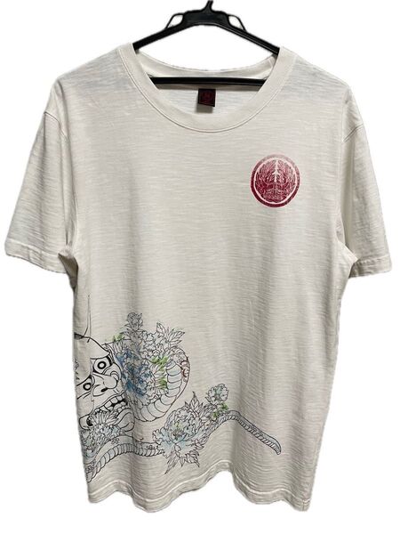 和柄Tシャツ クロップドヘッズ