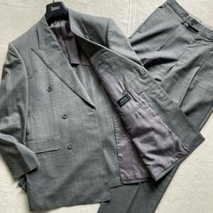 [ beautiful goods ]P.S.FA Perfect suit Factory suit setup double tailored jacket Wind pen business 2XL gray 