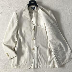 POLO by RALPH LAUREN Polo Ralph Lauren sia soccer tailored jacket blaser summer jacket L eggshell white 