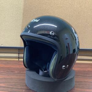 【中古品】アライ　ジェットヘルメット ビンテージ Buco 70s ClassicDC Lサイズ　ヘルメット ブラック 