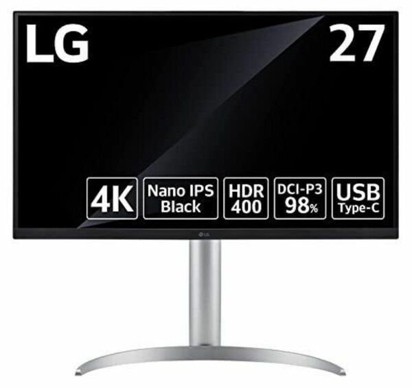 LG 27インチ 4K モニター ディスプレイ 27UQ850-W