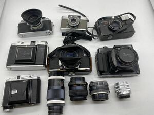 【1円スタート】 フィルムカメラ 蛇腹カメラ　レンズ Canon MINOLTA Fuji OLYMPUS MAMIYA