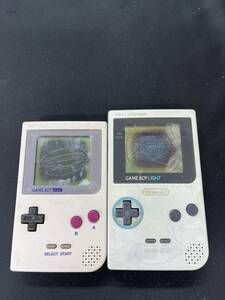 ニンテンドー GAME BOY Pocket LIGHT 本体 2点 セット ゲームボーイ　Nintendo 任天堂　液晶焼け GB本体　2個