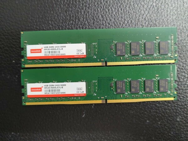 0601-14 innodisk メモリ DDR4 2400 4GB 2枚