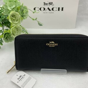 コーチ COACH 長財布 財布 メンズ レディース ブラック 黒 プレゼント 贈り物 ロング ジップ 新品 未使用 ファッション F52372 C218