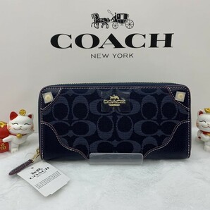 コーチ COACH 長財布 財布 レディース メンズ シグネチャー ロング ジップ 誕生日 記念日 ブランド 大容量 新品 未使用 ファッション C146