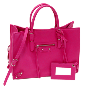  Balenciaga ручная сумочка бумага A6 машина f розовый 2WAY 370926