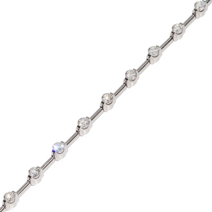  De Beers bracele K18WG diamond 1.25ct LINE bracele line bracele 