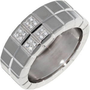  Chopard кольцо K18WG diamond 16P лёд Cube 2 полосный кольцо лёд Cube кольцо 82/3790