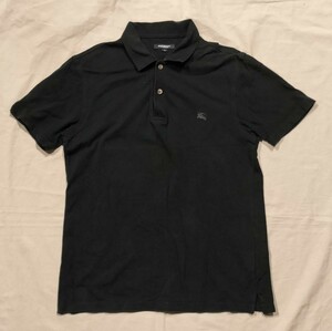 BURBERRY polo-shirt black series Burberry polo-shirt M size three . association 