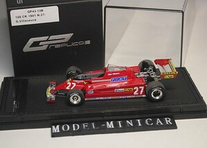 ▲入手困難！GP43-13B 世界限定500台！GP Replicas 1/43 フェラーリ Ferrari 126 CK 1981 #27 新品 F1