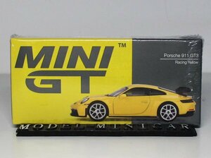 ▲超希少！MINIGT 1/64 Porsche 911 (992) GT3 Racing Yellow MGT00565 新品 MINI GT