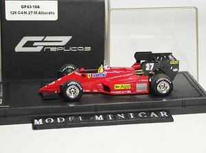 ▲入手困難！GP43-19A 世界限定500台！GP Replicas 1/43 フェラーリ Ferrari 126 C4 #27 新品 F1