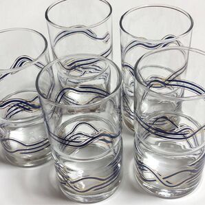 ②昭和レトロ レトログラス コップ 5個セット