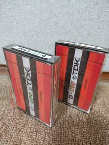 「生カセットテープ(録音用)TDK・Ｄ★Ｃ６０＆TDK・Ｄ★C９０TDK」2本セット/未開封品/1970年代