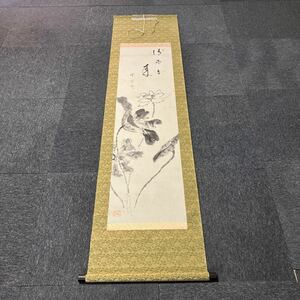 【模写】掛軸 雪玄 紙本 書 箱無 同梱可能 No.468