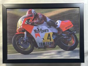 「ケニー・ロバーツ/ ヤマハYZR500」A4サイズ '83 フレディ・スペンサー、片山敬済、エディ・ローソン