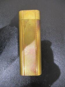 17830　ライター★Cartier カルティエ ガスライター オーバル型 ゴールドカラー　着火未確認