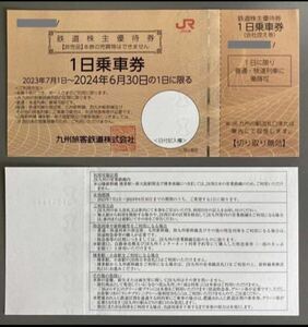 JR Kyushu railroad stockholder complimentary ticket 1 sheets ( have efficacy time limit 2024.6.31 till )