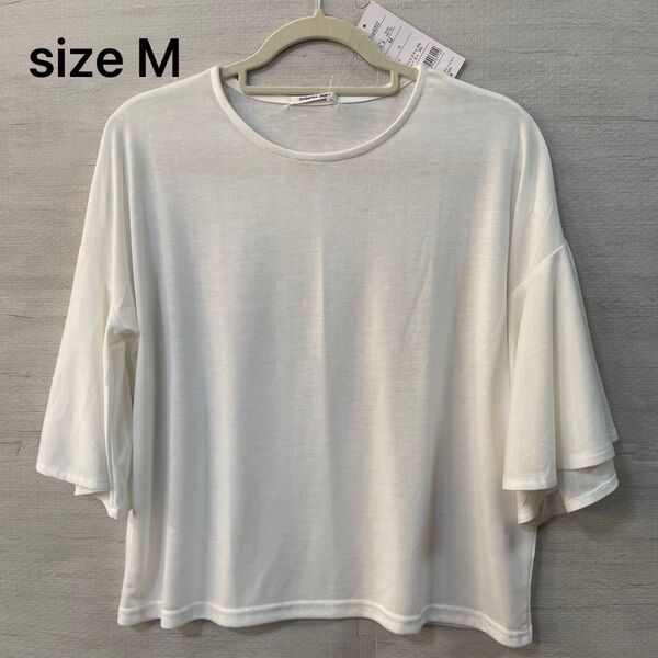 半袖トップス 白Tシャツ Mサイズ レディース ティーンズ タグ付き未使用品