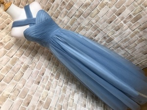 h01029●ドレスワンピース　衣装　ライトブルー　チュール