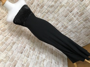 h01032*wink wink costume dress One-piece . origin spangled black stretch 