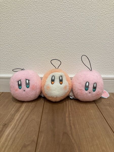 星のカービィ 3種セット 羊毛フェルト風フェイスマスコット