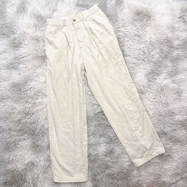 削除予定【EDWIN】エドウィン ジーンズ Mサイズ 白 デニム 美品 レア パンツ ボトムス チノパン ベージュ