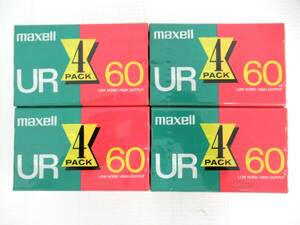 【maxell】巳④40//UR 60分カセットテープ/16本/未開封/ノーマルポジション