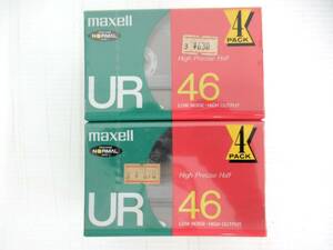 【maxell】巳④39//UR 46分カセットテープ/8本/ノーマルポジション/未開封
