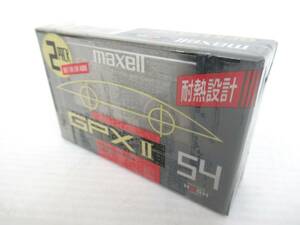 【maxell/マクセル】巳④31//GPX Ⅱ 54/ハイポジ/ハイポジション/2本/未開封/カセットテープ