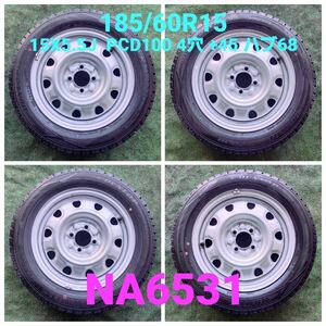 アクアNHP10 カローラアクシオ フィールダーE160 ベルタP90 ヤリスMXP ヴィッツP90 130 インサイトZE 185/60R15 スタッドレスタイヤ