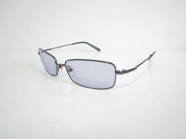 K◆ビンテージ　レトロ　renoma　PARIS　20-1052　COL.27A　レノマ　スクエア型　メタリックネイビー　サングラス　眼鏡　中古品