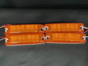 25580 ポラーグ　LED車高灯　アンバー　4個　橙　24V　2型 マーカーランプ リニューアル 日星工業株式会社 POLARG　デコトラ アート レトロ