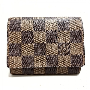 ルイヴィトン LOUIS VUITTON カードケース N62920 アンヴェロップカルトドゥヴィジット ダミエキャンバス エベヌ CA0977 財布 ダミエ