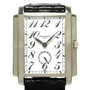 PATEK PHILIPPE(パテックフィリップ) 腕時計 ゴンドーロ 5024G-010 メンズ K18WG/革ベルト/スモールセコンド 白