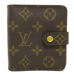 ルイヴィトン LOUIS VUITTON 2つ折り財布 M61667 コンパクト・ジップ モノグラム・キャンバス CA1011 財布 モノグラム