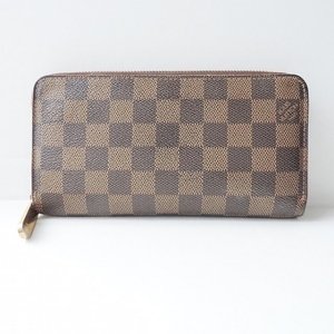 ルイヴィトン LOUIS VUITTON 長財布 N60015 ジッピーウォレット ダミエ・キャンバス エベヌ VI2038 財布 ダミエ