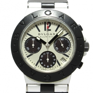 BVLGARI(ブルガリ) 腕時計 アルミニウム AC38TA メンズ クロノグラフ シルバー