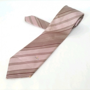  Vivienne Westwood аксессуары zVivienneWestwood ACCESSORIES - свет розовый × темно-коричневый × бежевый мужской галстук 