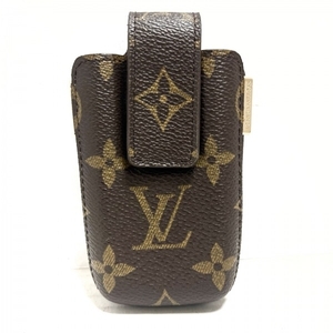 ルイヴィトン LOUIS VUITTON 携帯電話ケース/スマホカバー M63064 エテュイテレフォンインターナショナルPM モノグラム・キャンバス - 財布