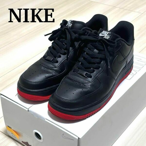 ★ NIKE BY YOU ナイキ バイユー エアフォース1 ブラック 黒 スニーカー 27.5cm★