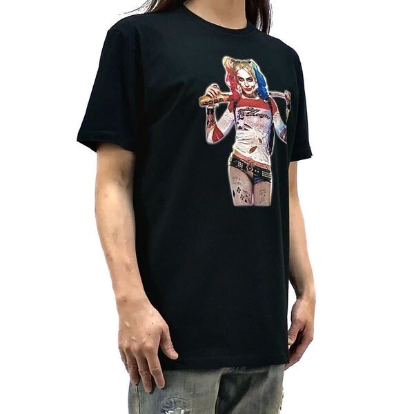 新品 ハーレイクイン 華麗なる覚醒 スーサイドスクワッド 極悪党集結 映画 ヒロイン DCコミックス ヴィラン Tシャツ ユニセックス Lサイズ