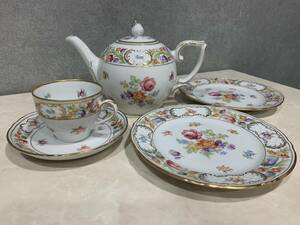 1 jpy ~.. used beautiful goods BAVARIA SCHUMANN ARZBERG die meisterklasse shoe man cup & saucer plate teapot set 